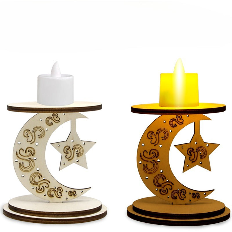 Wholesale of Wooden Three-dimensional Ornaments for Lent Candle Holders
